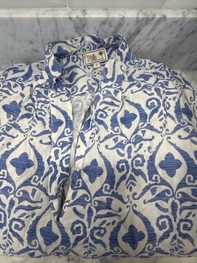 Mille Blue & White Resort Tunic Swim Cover Up 💙💙